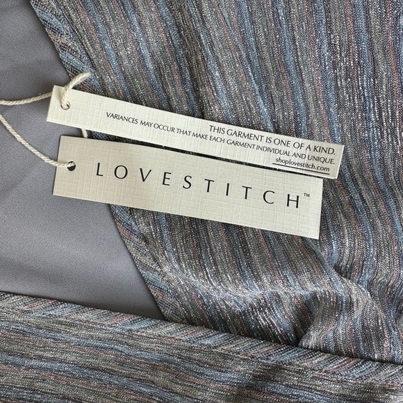 Lovestitch Metallic Wrap Mini Dress size S (New with Tags) - Picture 6 of 13